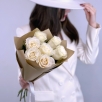 7 Роскошных белых роз (Эквадор)